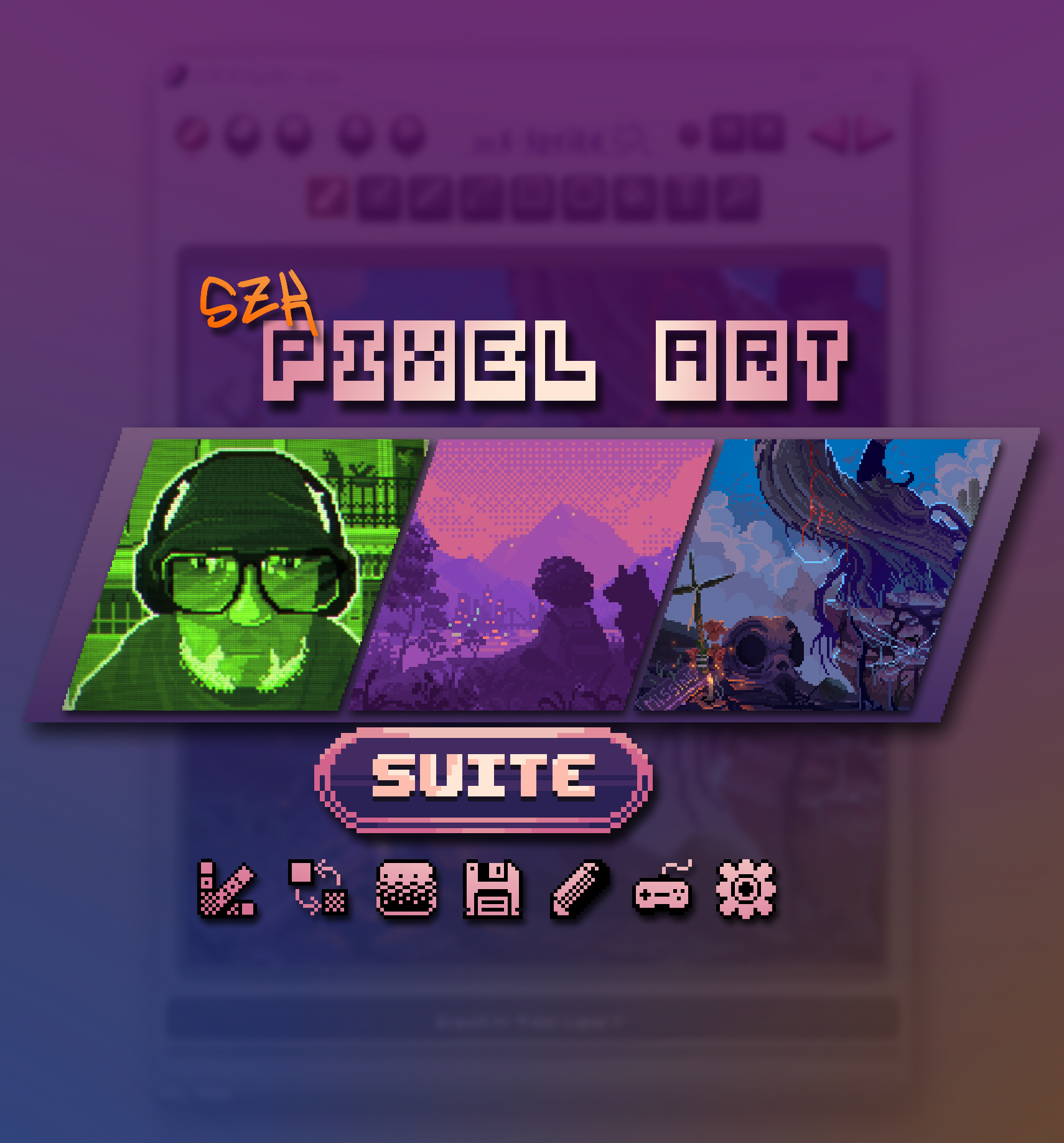 Imagen de portada para el artículo 'SZK Krita Pixel Art Suite'